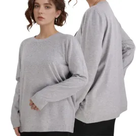 szary-sweter-damski-wiskoza-klasyczne-eleganckie-modne-swetry-dlugi-rekaw