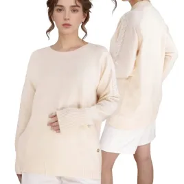 bezowy-sweter-damski-wiskoza-klasyczne-eleganckie-modne-swetry-dlugi-rekaw
