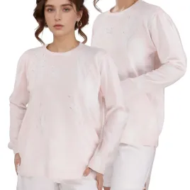 rozowy-sweter-damski-wiskoza-klasyczne-eleganckie-modne-swetry-dlugi-rekaw