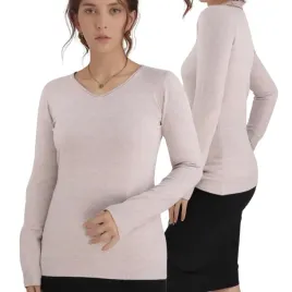 bezowy-sweter-damski-wiskoza-klasyczne-eleganckie-swetry-dlugi-rekaw-szpic