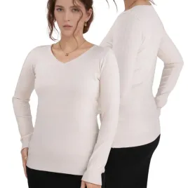 bezowy-sweter-damski-wiskoza-klasyczne-eleganckie-swetry-dlugi-rekaw-szpic