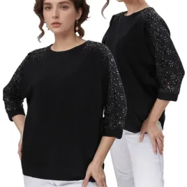 czarny-sweter-damski-wiskoza-klasyczne-eleganckie-modne-swetry-3-4-rekaw