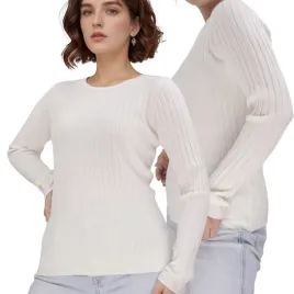 bezowy-sweter-damski-wiskoza-klasyczne-eleganckie-modne-swetry-dlugi-rekaw