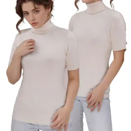 bezowy-sweter-damski-wiskoza-klasyczne-eleganckie-modne-swetry-krotki-rekaw
