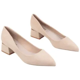 bezowe-czolenka-damskie-na-slupku-buty-eleganckie-wkladki-ekoskora-wygodne