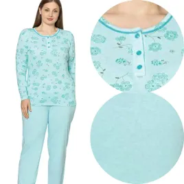 pizama-dwuczesciowa-damska-rozpinana-dlugi-rekaw-bawelniana