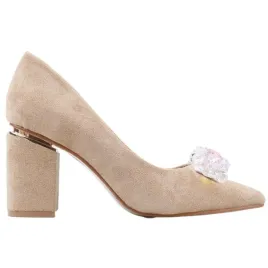 bezowe-czolenka-damskie-na-slupku-zamszowe-buty-eleganckie-wkl-ekoskora