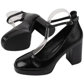 czolenka-damska-czarna-na-slupku-obcasie-lakierowane-polbuty-eleganckie