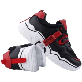 czarne-buty-sportowe-damskie-na-platformie-sneakersy-plaskie-sznurowane