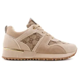 bezowe-buty-sportowe-damskie-sneakersy-na-phatformie-plaskie-wygodne-lekkie