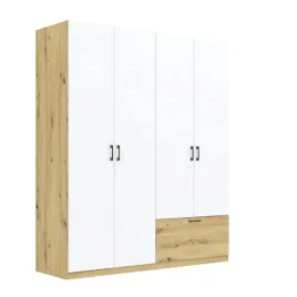 szafa-arvo-biala-dab-artisan-180-cm-4-drzwi-z-szuflada-duza