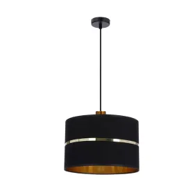 assam-lampa-wiszaca-1x60w-e27-abazur-czarny-zloty