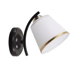 greco-lampa-kinkiet-czarny-zloty-1x40-e27-klosz-bialy