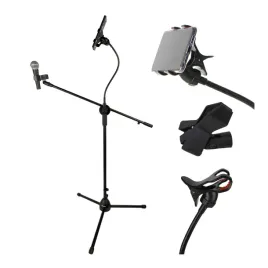 statyw-do-mikrofonu-stojak-podlogowy-skladany-uchwyt-na-telefon-70-200-cm