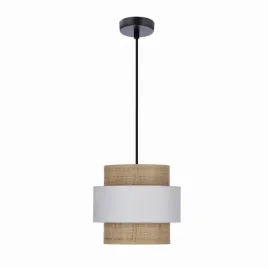 rattan-lampa-wiszaca-czarny-1x40w-e27-abazur-bialy