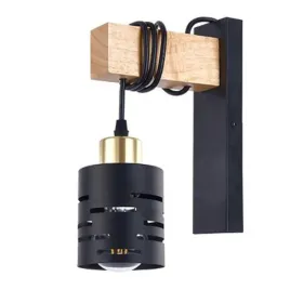 kinkiet-scienny-ruchomy-e27-lampa-drewno-wewnetrzna-led-czarny-zloty