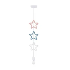single-sss-lampa-wiszaca-1x20w-e27-iq-kids-bialy-niebieski-rozowy