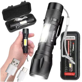 mocna-latarka-reczna-led-szperacz-klips-boczny-akumulatorowa-zoom-cob-usb-c