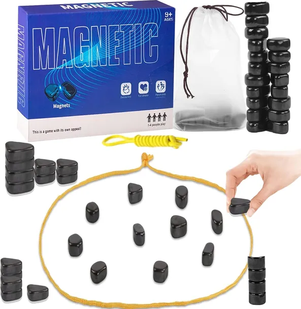 SZACHY MAGNETYCZNE Magnesy Kamienie RODZINNA GRA STRATEGICZNA 20 szt.