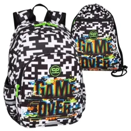 coolpack-zestaw-szkolny-plecak-maly-toby-dzieciecy-worek-na-buty-game-over