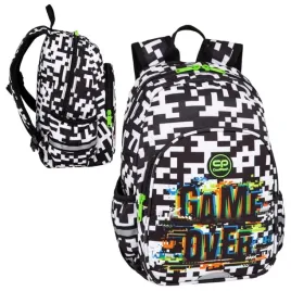 coolpack-toby-maly-plecak-szkolny-game-over-10l-odblaski-gwizdek-szelki