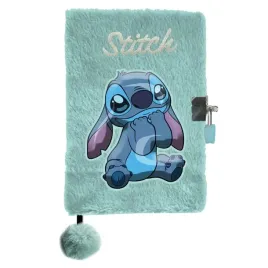 paso-pamietnik-zamykany-na-klodke-pluszowy-notatnik-mietowy-stitch-a5
