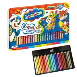 bambino-kredki-olowkowe-26-kolorow-szkolne-metalowe-pudelko-temperowka