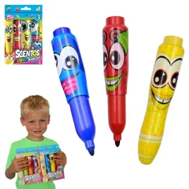 dumel-pachnace-markery-smieszne-minki-zestaw-szkolny-3-sztuki-zapach-owocow
