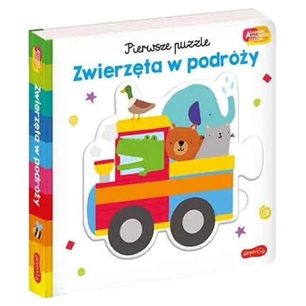 KSIĄŻECZKA ZWIERZĘTA W PODRÓŻY AKADEMIA MĄDREGO DZIECKA PIERWSZE PUZZLE