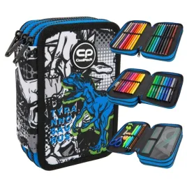 coolpack-jumper-3-piornik-z-wyposazeniem-colorino-3-komorowy-dinozaur-t-rex