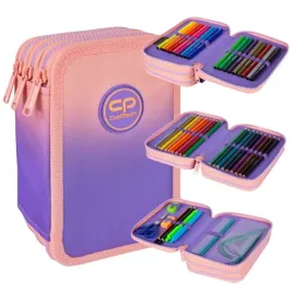 coolpack-jumper-szkolny-piornik-z-wyposazeniem-trzykomorowy-gradient-berry