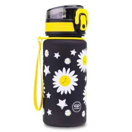 coolpack-brisk-mini-bidon-butelka-400-ml-daisy-black-kwiaty-stokrotki