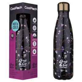 coolpack-termo-bottle-bidon-metalowy-butelka-na-wode-vilnius-kwiaty-500-ml