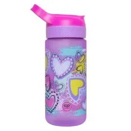 coolpack-bibby-bidon-butelka-na-wode-tritanowa-ustnik-pastel-heart-420-ml