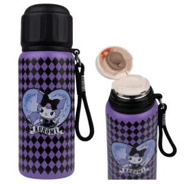 coolpack-bidon-metalowy-termos-butelka-termiczna-kuromi-fioletowa-550-ml