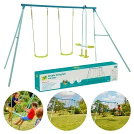 tp-toys-duza-hustawka-ogrodowa-metalowa-dla-4-dzieci-podwojna-plac-zabaw