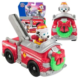 psi-patrol-swiateczny-woz-strazacki-marshall-figurka-piesek-swieta-strazak
