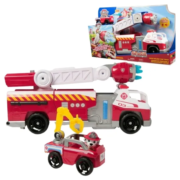 PSI PATROL FIRE RESCUE DUŻY WÓZ STRAŻACKI INTERAKTYWNY DŹWIĘK ŚWIATŁO 50 CM