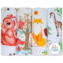 ega-kids-zestaw-pieluszki-tetrowe-wzorzyste-kolorowe-4-szt-70x80-cm