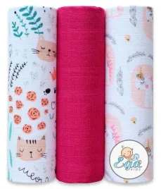 ega-kids-zestaw-pieluszki-tetrowe-wzorzyste-jednokolorowe-70x80-cm-3-pack