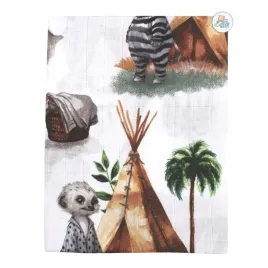 ega-kids-pieluszka-otulacz-muslinowy-120-x-120-cm-zwierzatka-w-pizamkach