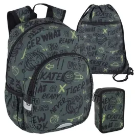 coolpack-zestaw-plecak-toby-maly-worek-na-buty-piornik-z-wyposazeniem-tiger