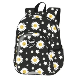 coolpack-toby-maly-plecak-szkolny-odblaski-gwizdek-szelki-daisy-black
