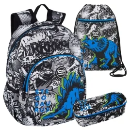 coolpack-zestaw-plecak-toby-maly-worek-na-buty-piornik-saszetka-t-rex