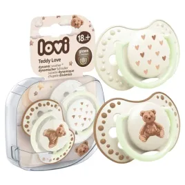 lovi-silikonowy-smoczek-swiecacy-w-ciemnosci-teddy-love-2-sztuki-18m