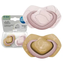 canpol-babies-zestaw-smoczek-silikonowy-symetryczny-0-6m-light-touch-pink