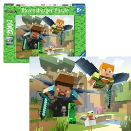 puzzle-minecraft-zwierzeta-ukladanka-200-elementow-dla-dzieci-ravensburger