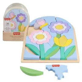 outlet-fisher-price-drewniana-ukladanka-puzzle-kwiaty-kolorowe-ekologiczne