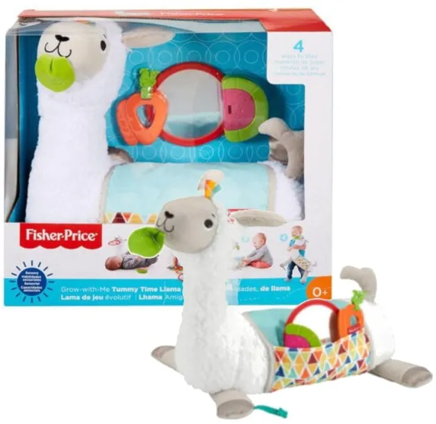 FISHER PRICE MIĘKKA LAMA ROSNIJ ZE MNĄ 4W1 MASKOTKA EDUKACYJNA ZESTAW
