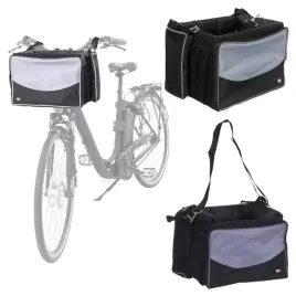 torba-transporter-dla-psa-na-rower-czarna-szara-uchwyt-pas-do-7kg